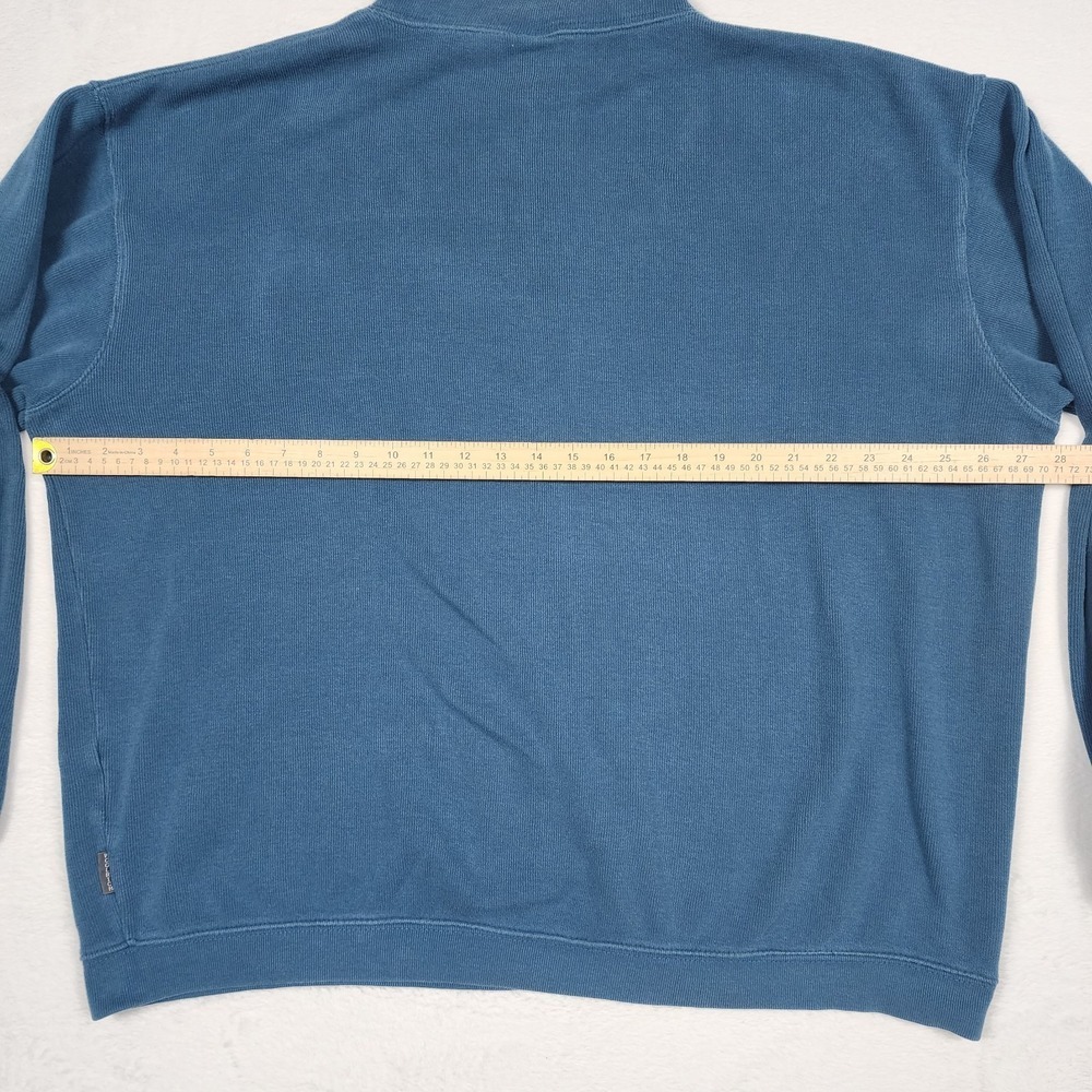 Woolrich Sweatshirt Mens XXL Blue Quarter Zip Fleece Mock Neck Outdoor Hiking - Picture 6 of 8